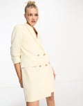 [JJXX] JJXX tailored blazer mini dress in cream-White 4-6 CREAM