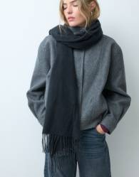 JJXX tassle scarf in black