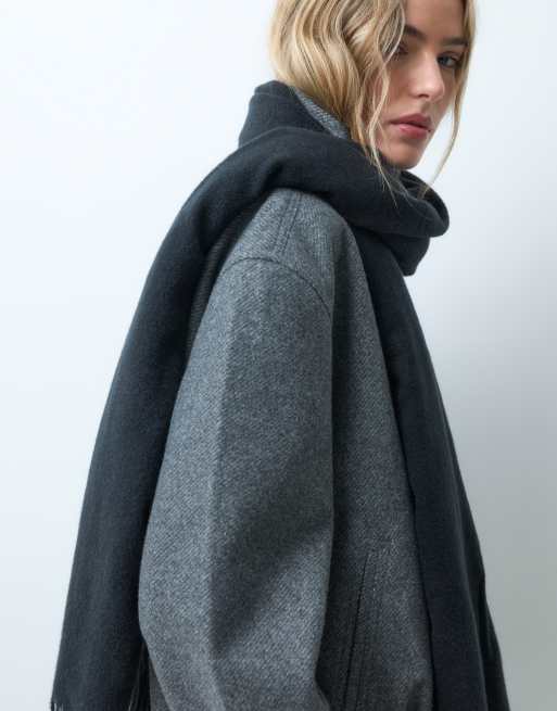 JJXX tassle scarf in black, 3 of 3