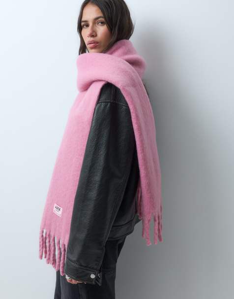JJXX tassle scarf in light pink - view 1