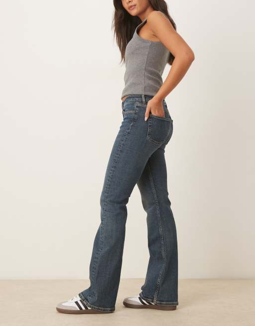 JJXX Texas slim flared jeans in dark blue