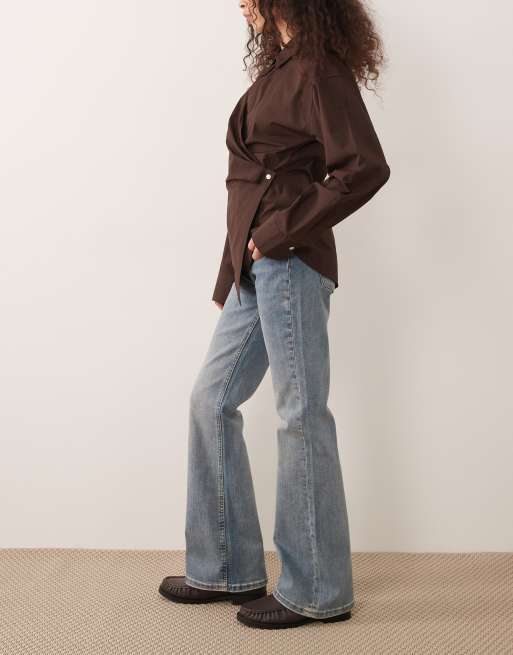 JJXX - Texas - Vaqueros azul claro de talle bajo y corte bootcut, 3 de 5