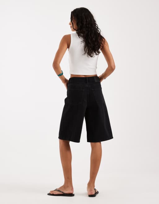 JJXX Tokyo denim jorts in black, 5 of 5