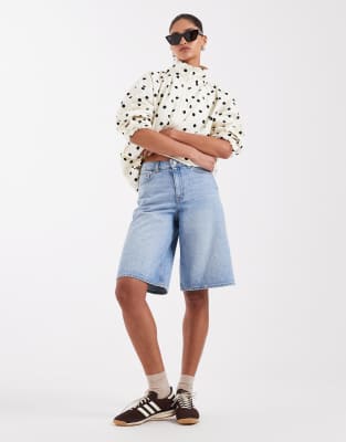 Jjxx Tokyo Denim Jorts In Blue
