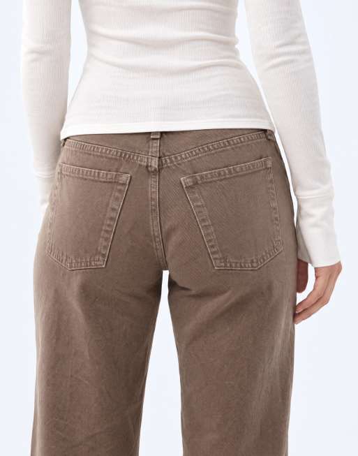 JJXX Tokyo high waisted wide leg jeans in beige, 9 of 9