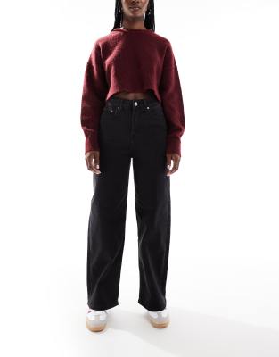 Tokyo high waisted wide leg jeans in black