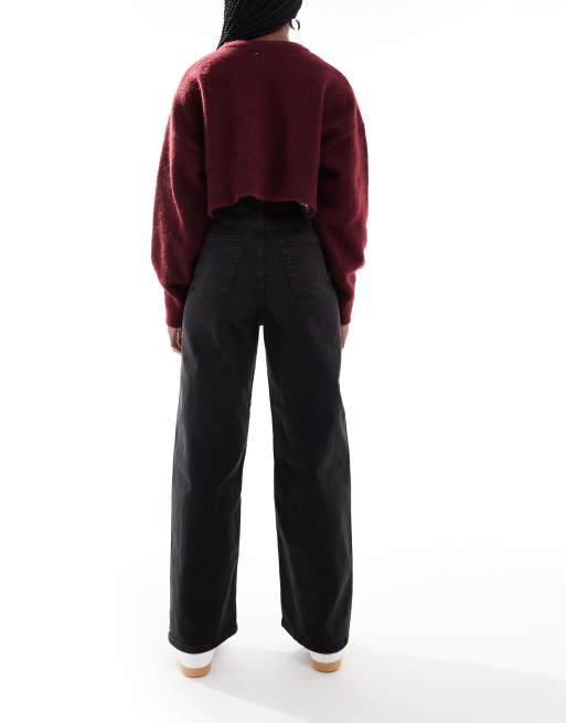 〈 ETRE TOKYO 〉High Waist Black Jeans JJXX Tokyo high waisted wide leg jeans in black | ASOS