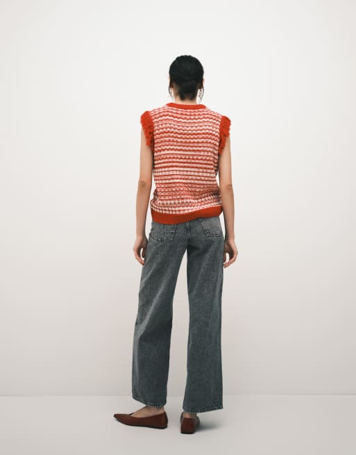JJXX - Tokyo - Højtaljede jeans med vide ben i grå syrevask, 2 af 5
