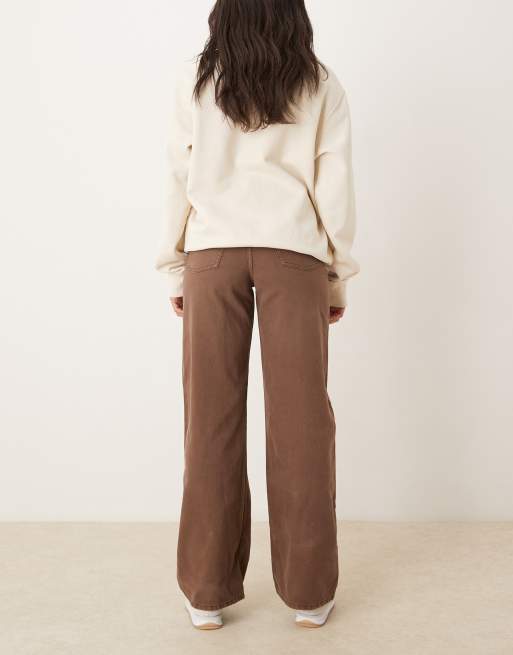 JJXX - Tokyo - Jeans a fondo ampio marrone slavato , 2 di 5