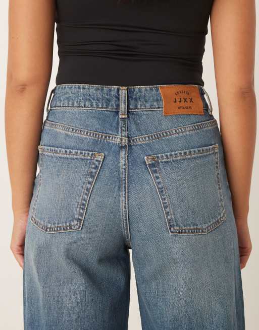JJXX - Tokyo - Jeans ampi blu medio con cuciture, 5 di 5