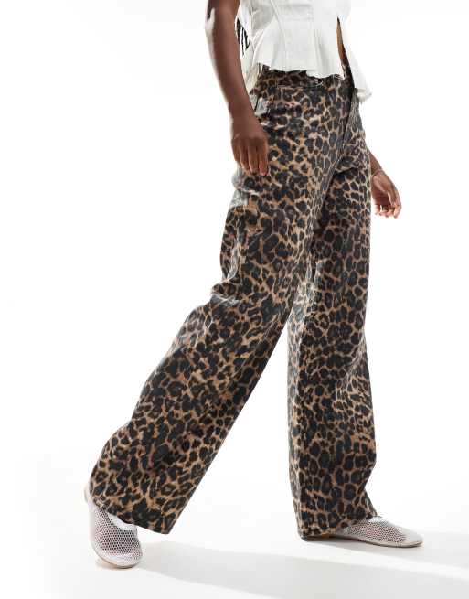 JJXX - Tokyo - Jeans met wijde pasvorm in luipaardprint, 3 van 5