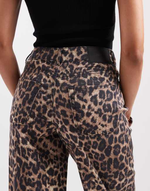 JJXX - Tokyo - Jeans met wijde pasvorm in luipaardprint, 4 van 5