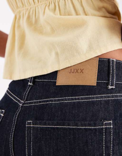 JJXX - Tokyo - Jort ample d'ensemble en jean à revers - Denim foncé, 5 de 5