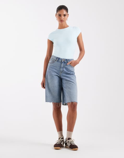 JJXX - Tokyo - Jorts di jeans ampi azzurri - view 1