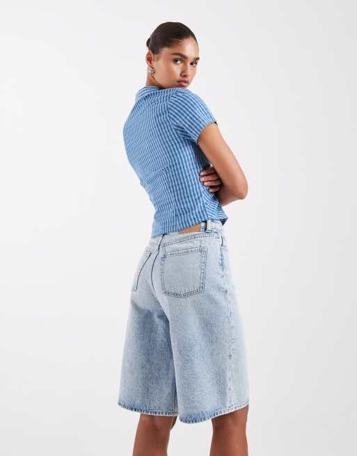 JJXX - Tokyo - Lyseblå jorts i denim, 4 af 5
