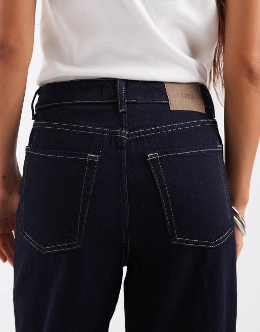 JJXX – Tokyo – Mörkblå jeans med vida ben, 4 av 5