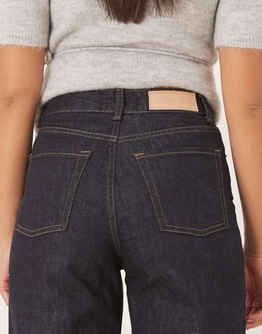 JJXX - Tokyo - Mørkeblå jeans med brede ben og opsmøgede buksekanter, 5 af 5