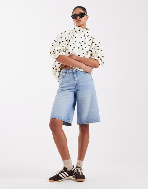 JJXX – Tokyo – Niebieskie jortsy jeansowe - view 1