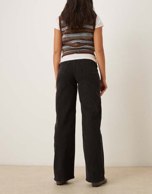 JJXX – Tokyo – Svarta vida jeans med hög midja , 3 av 5