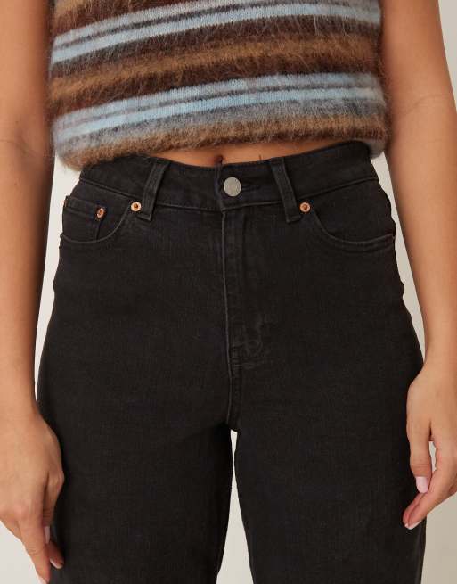 JJXX – Tokyo – Svarta vida jeans med hög midja , 4 av 5