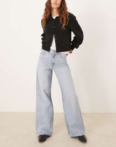 JJXX – Tokyo – Weit geschnittene Jeans in Hellblau - view 1