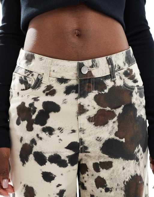 JJXX – Tokyo – Weit geschnittene Jeans mit Kuhfellmuster, 4 von 5