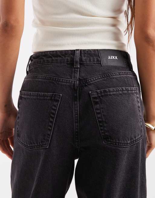 JJXX Tokyo wide fit jeans in black wash, 5 of 5