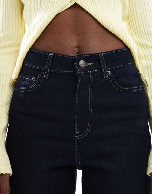 JJXX Tokyo wide leg jeans in dark blue denim, 5 of 5