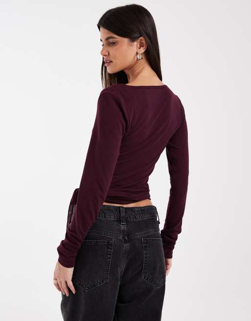 JJXX top cache-cœur de ballet bordeaux, 2 de 4