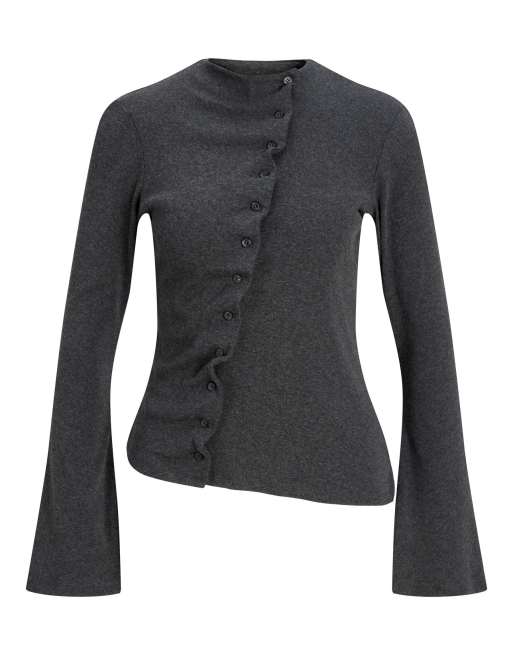 JJXX top gris oscuro jaspeado, 7 de 7