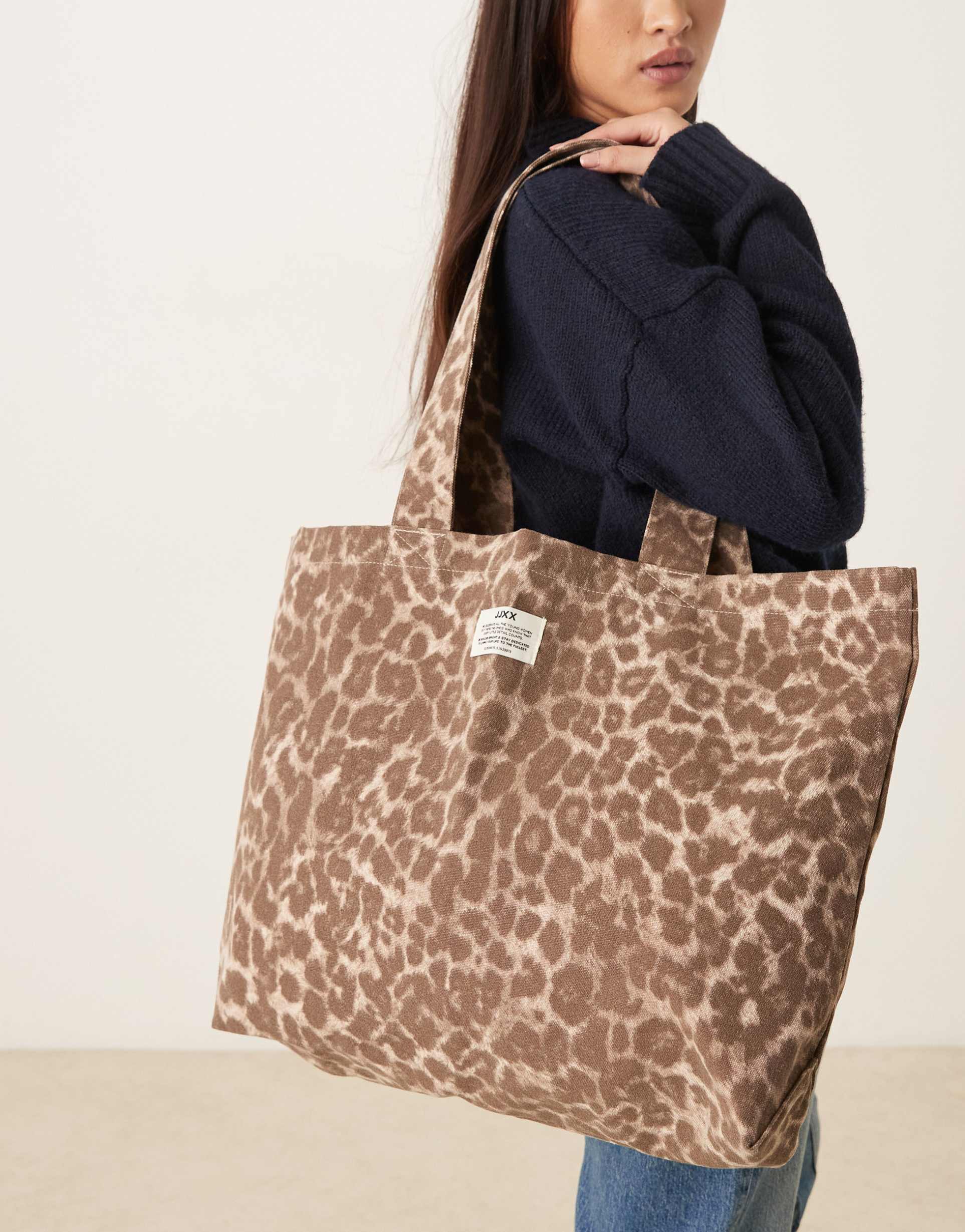 jjxx tote bag in leopard print