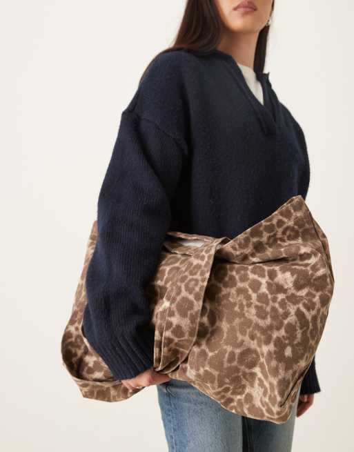 JJXX tote bag in leopard print | ASOS