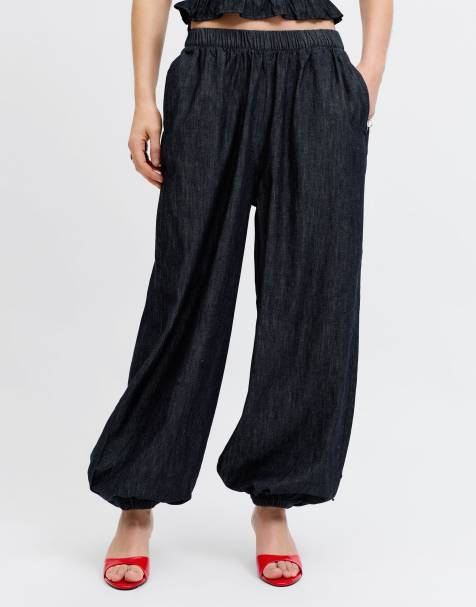 JJXX Trousers in blue denim - view 1