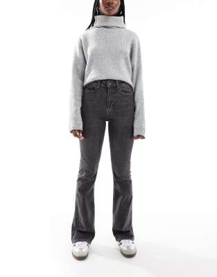 JJXX JJXX Turin high waisted bootcut jeans in grey wash