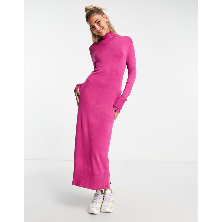 ONLY Long Sleeve High Neck Maxi Dress