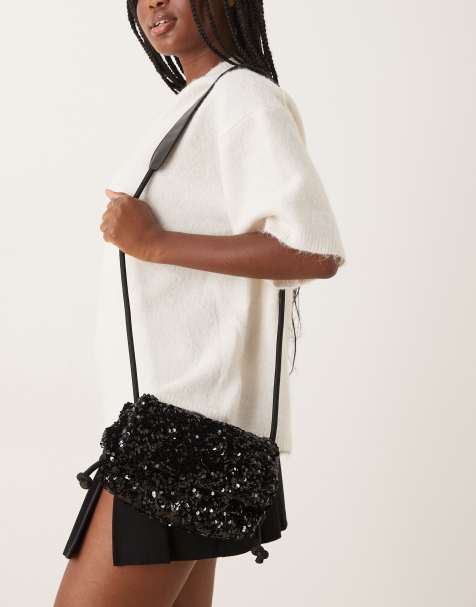 JJXX – Verstellbare Tasche in Schwarz mit Pailletten - view 1