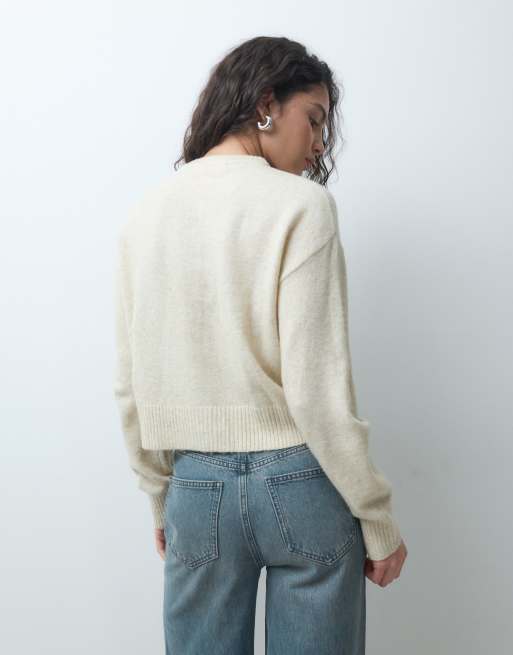 JJXX vest van wolmix, gebreid, in beige gemêleerd, 2 van 4