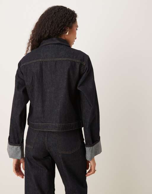 JJXX - Veste en jean avec poignets retroussés - Bleu foncé, 3 de 4