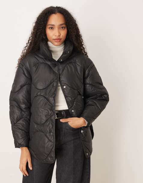 JJXX - Veste oversize matelassée à col montant - Noir - view 1