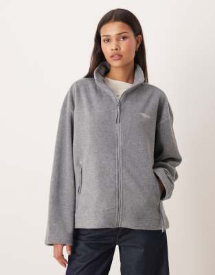 JJXX - Veste zippée en polaire - Gris clair