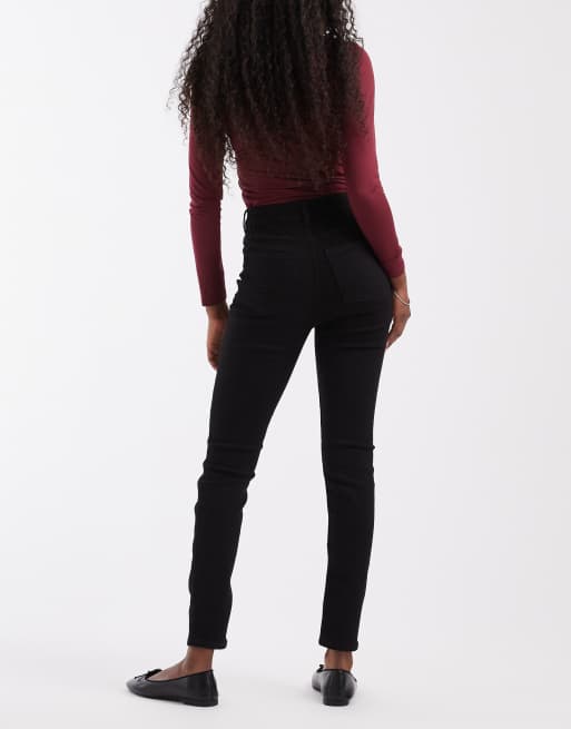 JJXX Vienna højtaljede skinny-jeans i sort, 3 af 5
