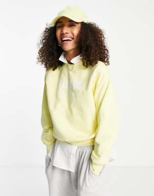 Nike dark yellow online mini swoosh oversized sweatshirt