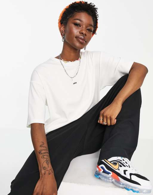 JJXX – Vit t-shirt i oversize med logga