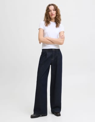 JJXX Wide Fit - Denim-Jeans in Dunkelblau