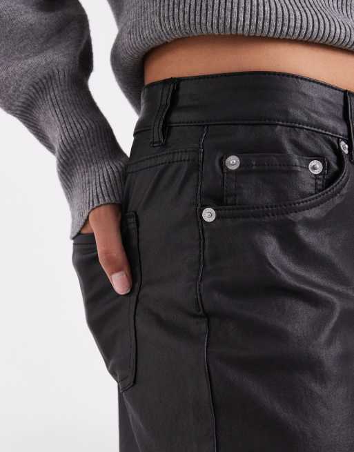 JJXX wide fit high waisted trouser in black, 5 of 5