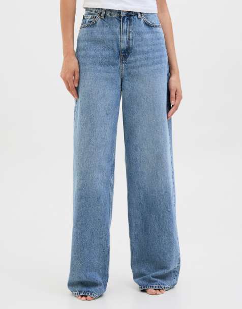 JJXX Wide-fit jeans in light blue denim - view 1