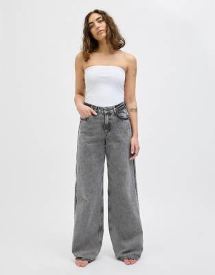 JJXX JJXX Wide-fit jeans in medium grey denim