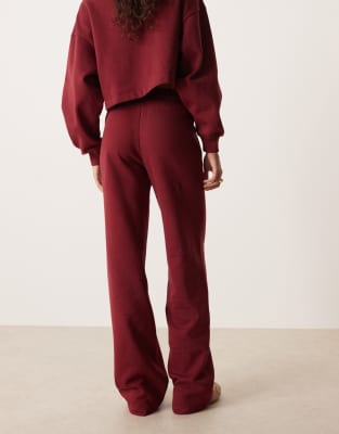 Jjxx Wide Leg Sweatpants In Red