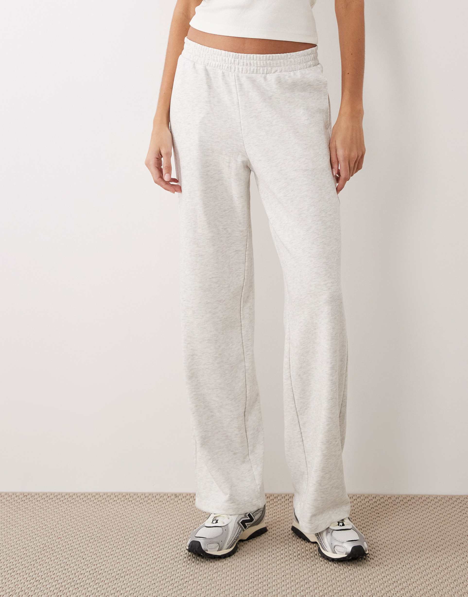 jjxx wide leg sweatpants in light gray