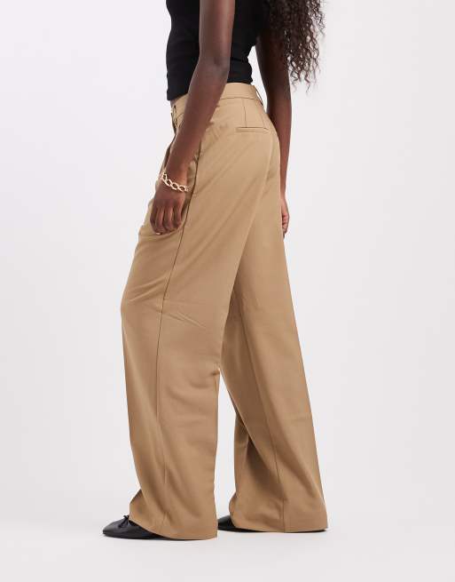 JJXX wide leg tailored pants in beige, 5 of 5